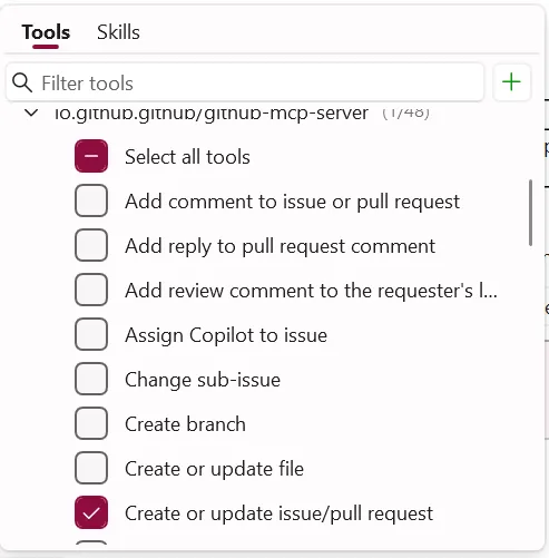 create issue enabled